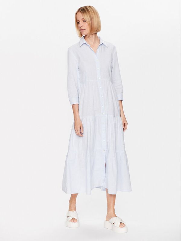 Iconique Iconique Haljina košulja IC23 049 Plava Regular Fit