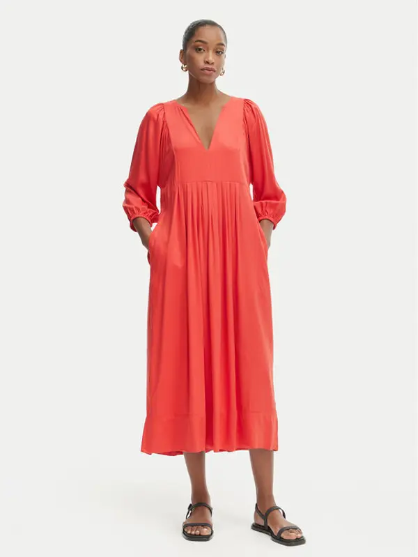 Iconique Iconique Ljetna haljina Emma IC26-090 Crvena Relaxed Fit