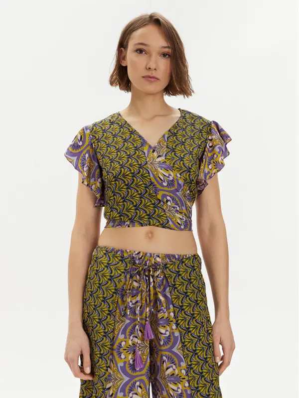 Iconique Iconique Majica Ramona IC24-099 Šarena Slim Fit