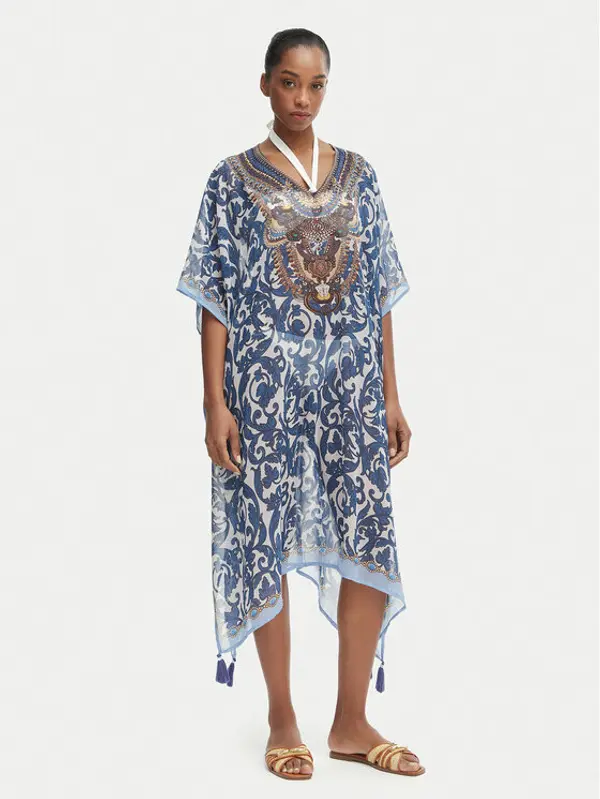 Iconique Iconique Pončo Fuego IC26-122 Plava Relaxed Fit