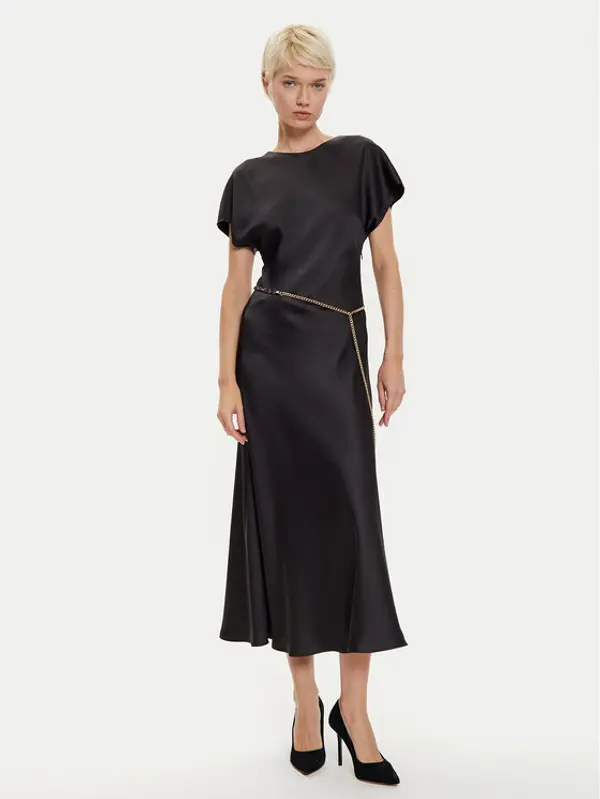 Imperial Imperial Koktel haljina ADQJIBA Crna Regular Fit