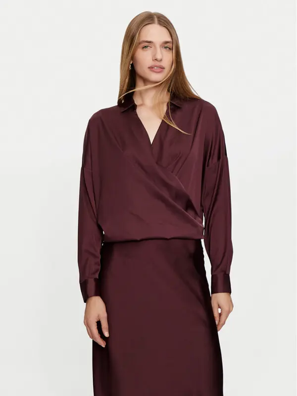 Imperial Imperial Košulja CJF4IDG Tamnocrvena Loose Fit