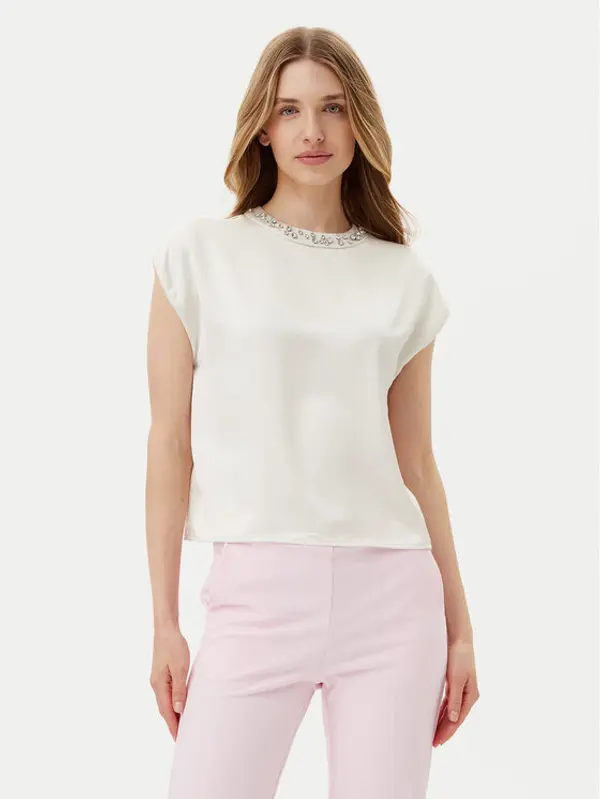 Imperial Imperial Majica RIC3JBA Écru Regular Fit