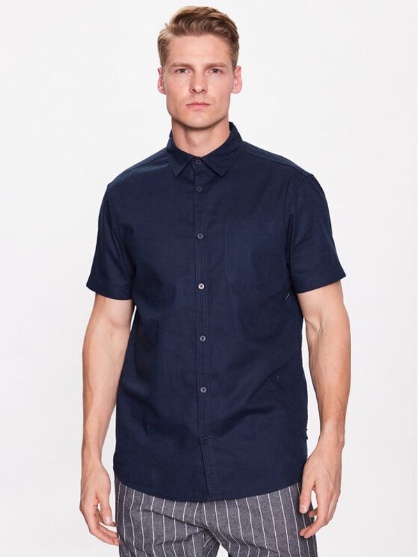 INDICODE INDICODE Košulja Glow 20-316 Plava Regular Fit