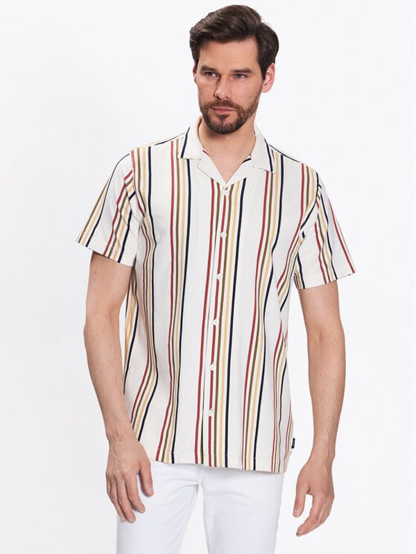 INDICODE INDICODE Košulja Mulle 20-350 Écru Regular Fit