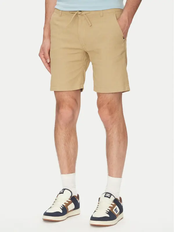INDICODE INDICODE Kratke hlače Inerwilo 70-815 Bež Slim Fit