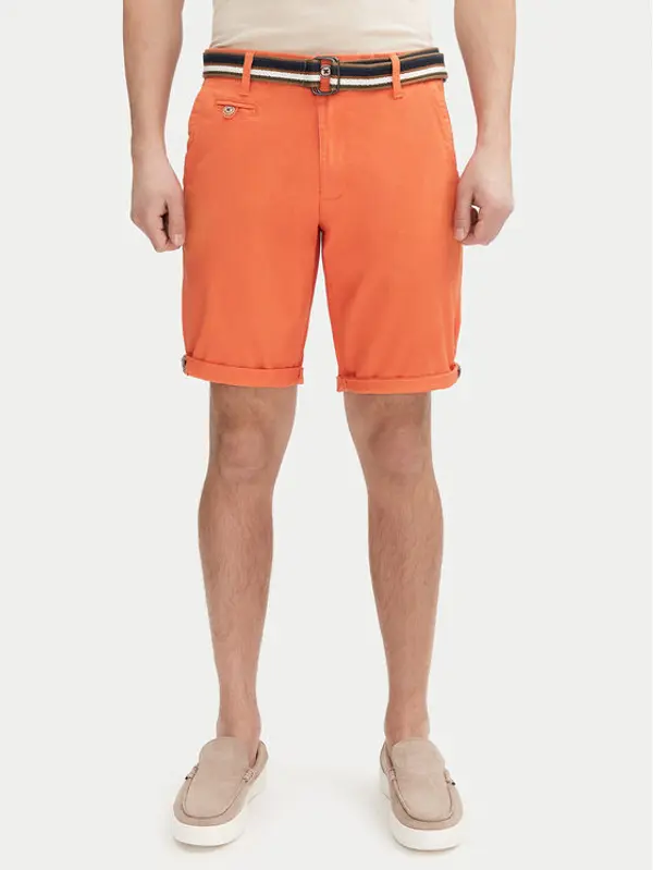 INDICODE INDICODE Kratke hlače Royce 70-039 Narančasta Slim Fit