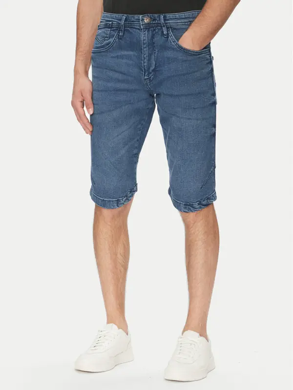 INDICODE INDICODE Kratke traperice Kem 70-172 Plava Slim Fit