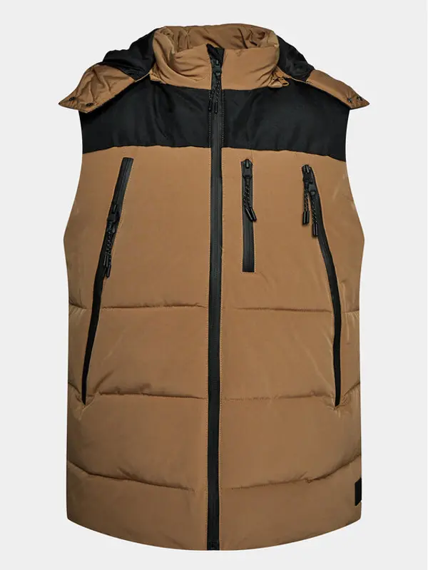 INDICODE INDICODE Sportski prsluk Titanium 15-756 Smeđa Regular Fit