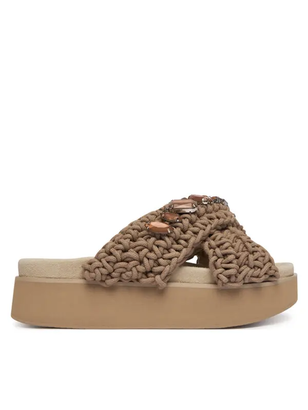Inuikii Inuikii Natikače Woven Stones Platform 1004.005.0043 Bež