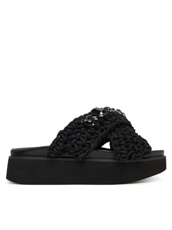 Inuikii Inuikii Natikače Woven Stones Platform 1004.005.0043 Crna