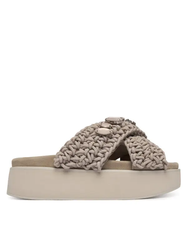 Inuikii Inuikii Natikače Woven Stones Platform 1004.005.0043 Svijetlo siva