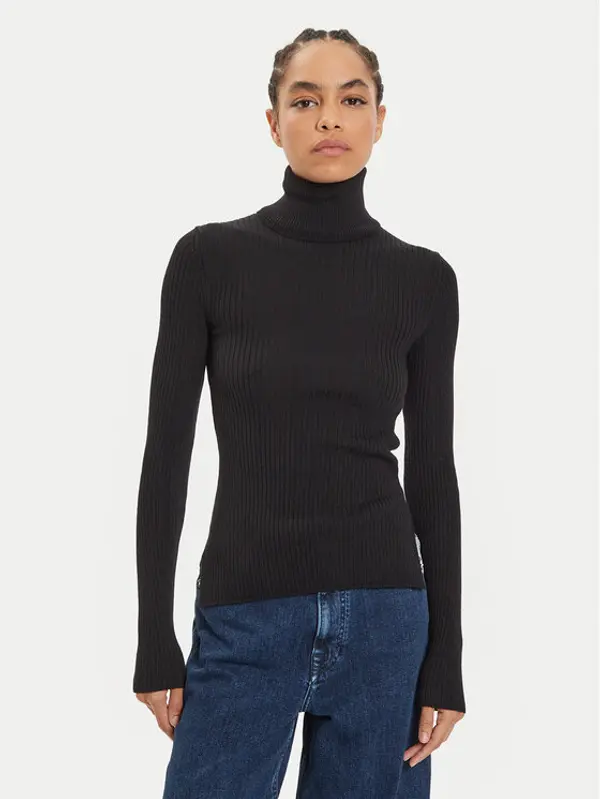 IVY OAK IVY OAK Dolčevita Karo IO113030 Crna Slim Fit