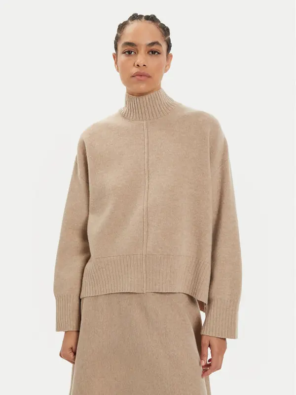 IVY OAK IVY OAK Džemper Kareen Rose IO113147 Bež Loose Fit