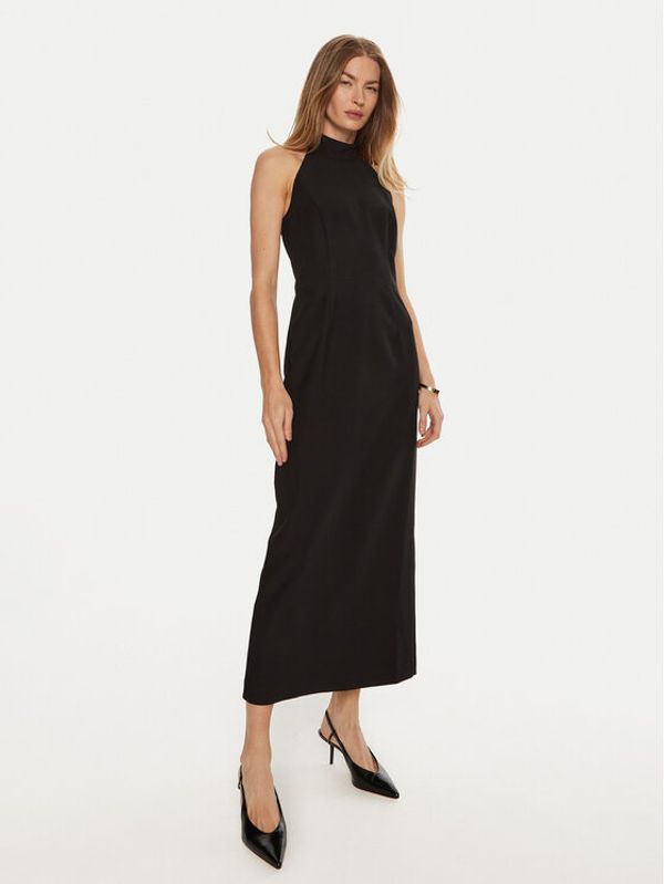 IVY OAK IVY OAK Koktel haljina Nolan IO117640 Crna Slim Fit