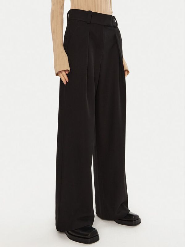 IVY OAK IVY OAK Palazzo hlače Peony Rose IO1100X5121 Crna Wide Leg