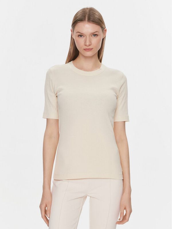 IVY OAK IVY OAK T-shirt IO1100X2286 Écru Slim Fit