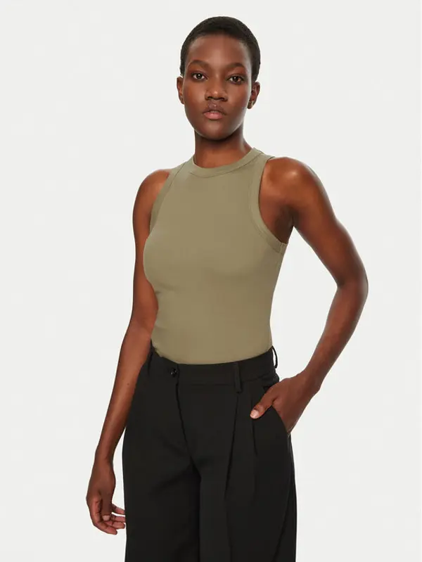 IVY OAK IVY OAK Top Klara IO1100X2350 Kaki Slim Fit