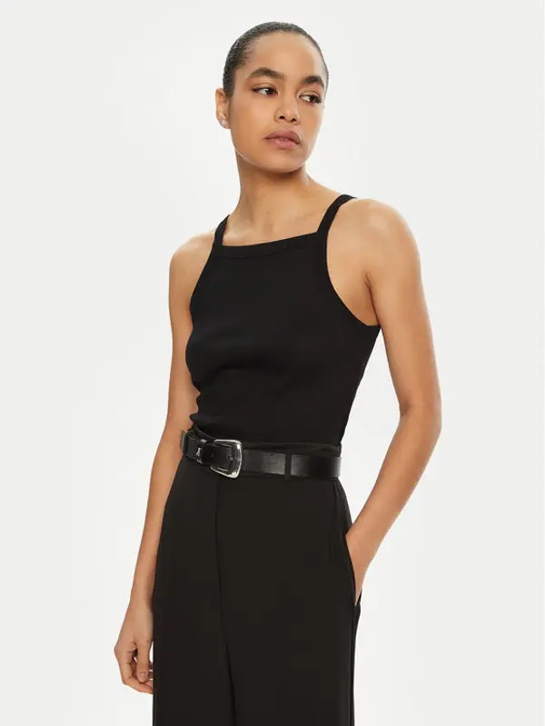 IVY OAK IVY OAK Top Klara Rose IO1100X2362 Crna Slim Fit
