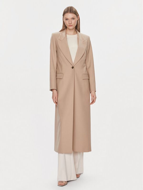 IVY OAK IVY OAK Vuneni kaput Jil Sue IO119088 Bež Regular Fit