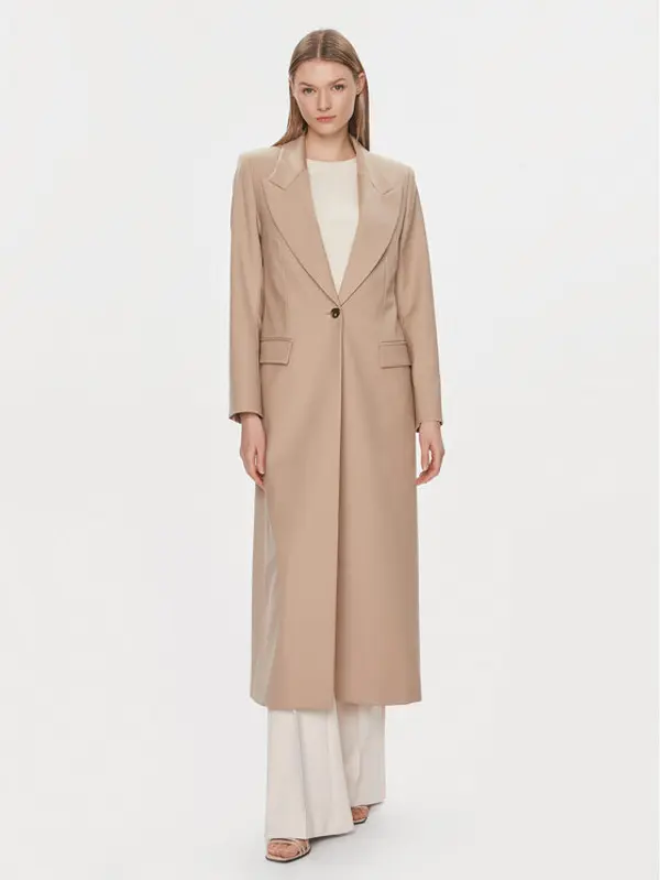 IVY OAK IVY OAK Vuneni kaput Jil Sue IO119088 Bež Regular Fit