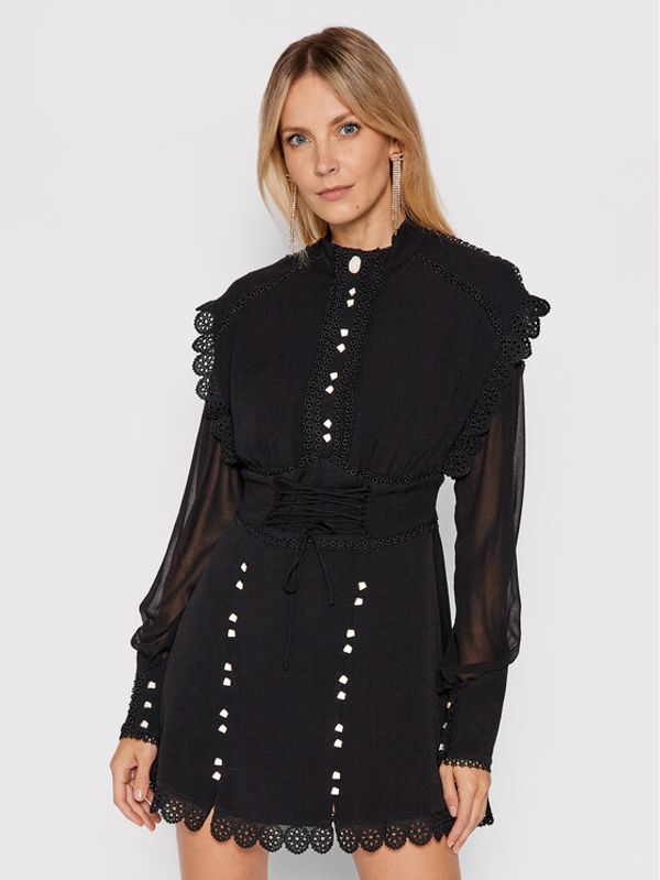 IXIAH IXIAH Koktel haljina X211-80497 Crna Regular Fit