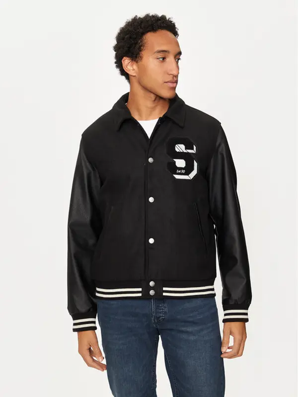 jack & jones Jack & Jones Bomber Carter 12260455 Crna Regular Fit