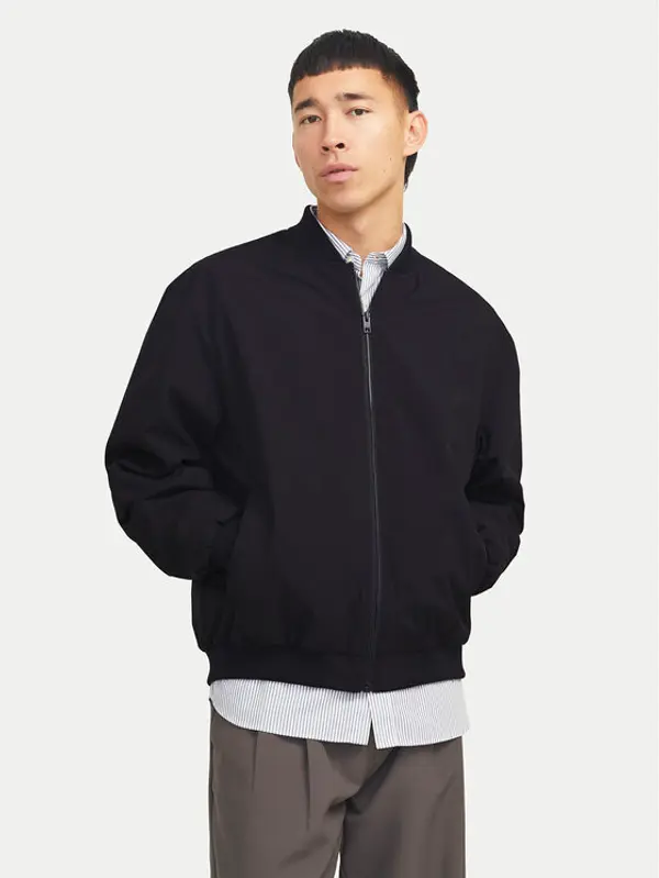 jack & jones Jack & Jones Bomber Echarge 12268608 Crna Regular Fit