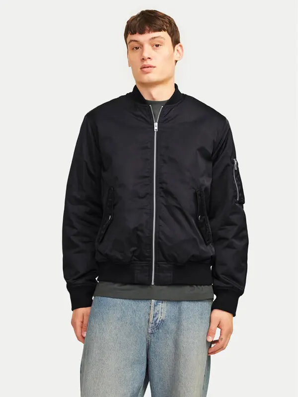 jack & jones Jack & Jones Bomber Ocean 12256857 Crna Regular Fit