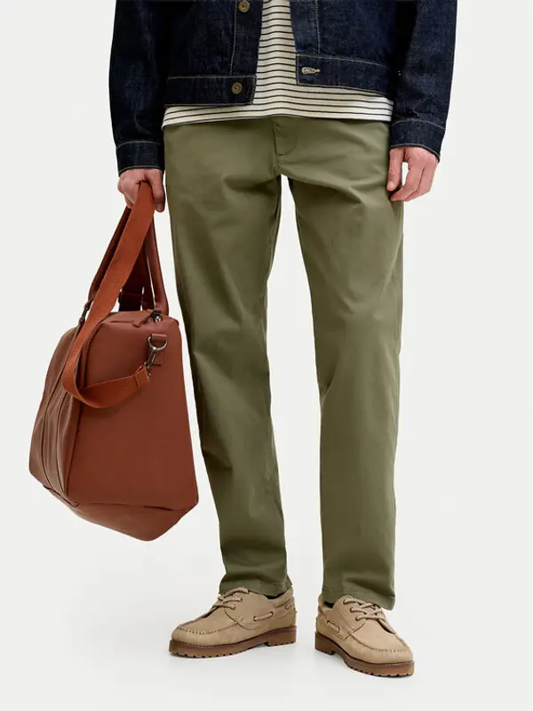 jack & jones Jack & Jones Chino Kane 12268490 Zelena Regular Fit
