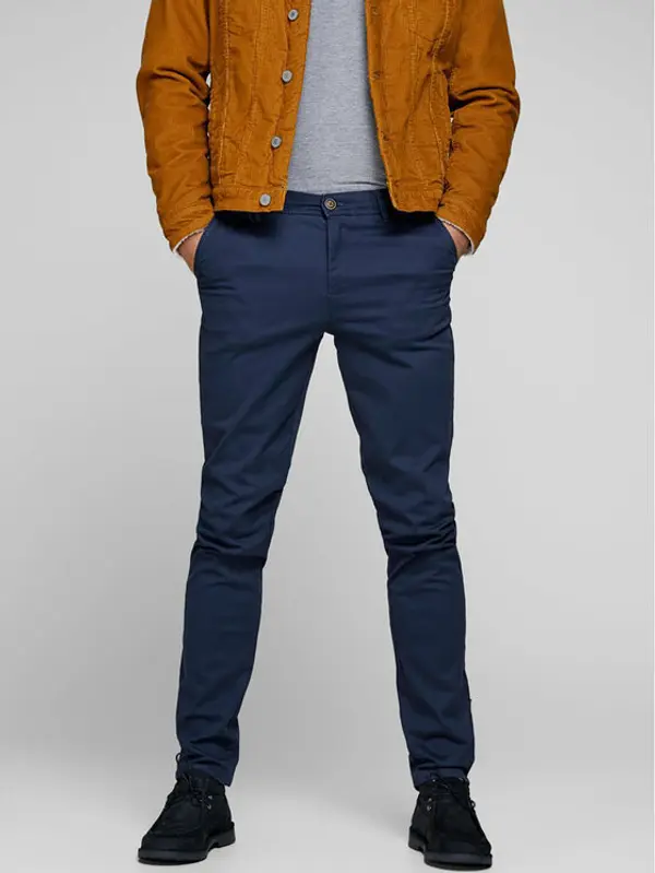 jack & jones Jack & Jones Chino Marco 12150148 Tamnoplava Slim Fit