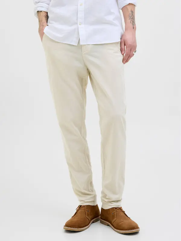 jack & jones Jack & Jones Chino Stace 12248604 Écru Tapered Fit