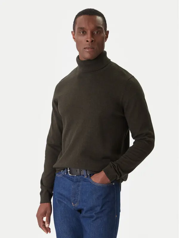 jack & jones Jack & Jones Dolčevita Basic 12258051 Zelena Regular Fit