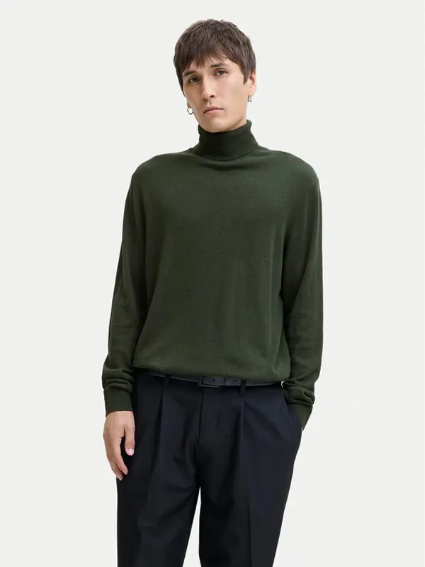 jack & jones Jack & Jones Dolčevita Emil 12157417 Zelena Regular Fit