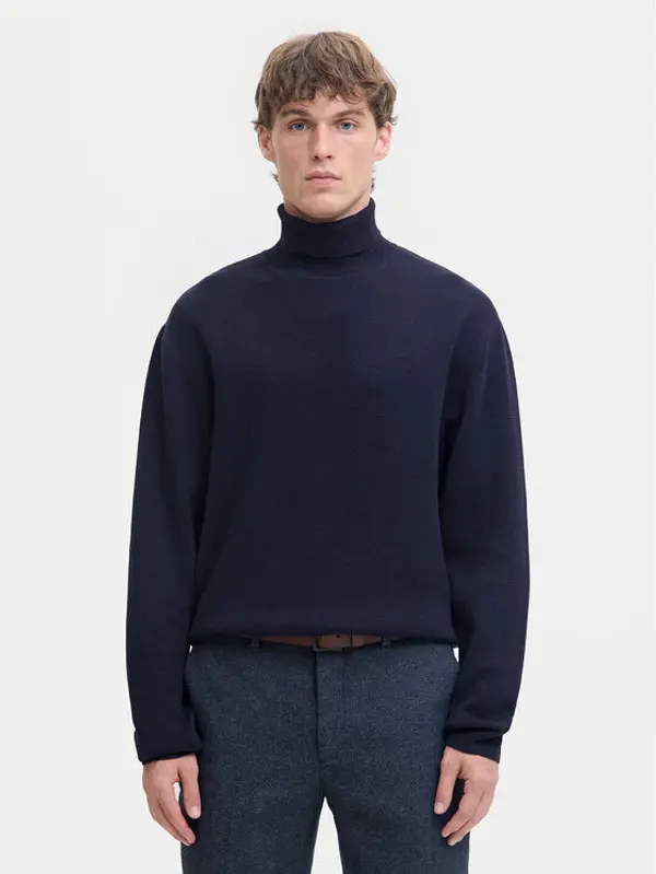 jack & jones Jack & Jones Dolčevita Milano 12285093 Tamnoplava Relaxed Fit