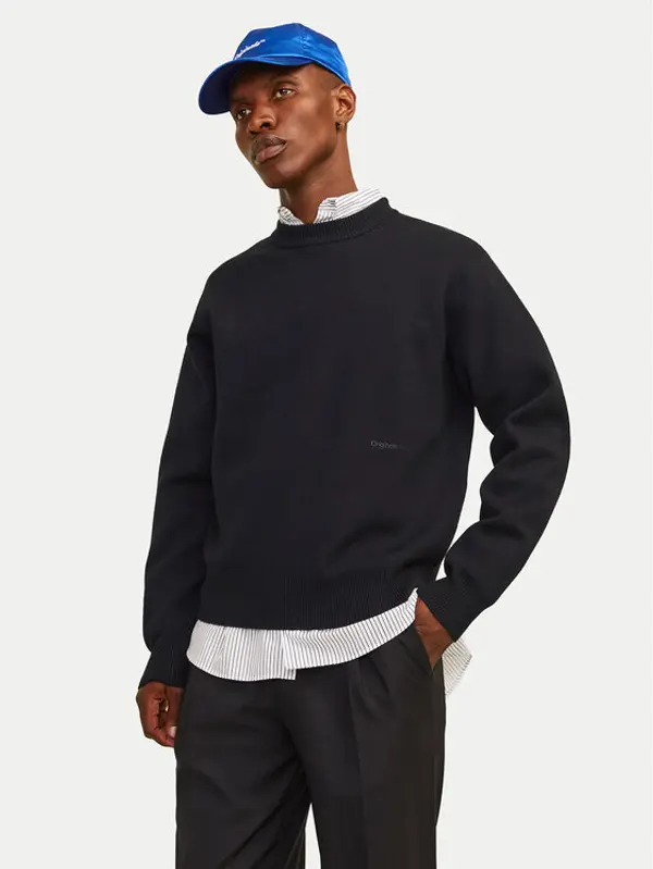 jack & jones Jack & Jones Džemper 12261852 Crna Loose Fit