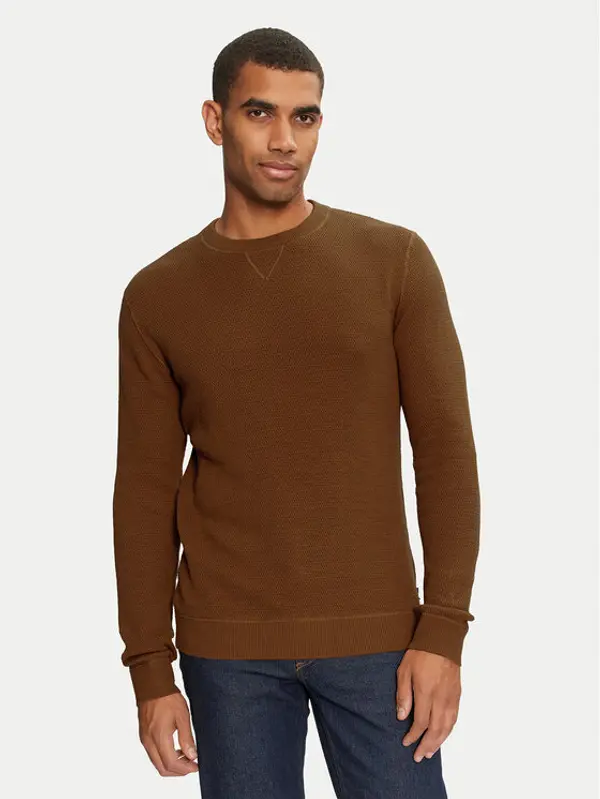 jack & jones Jack & Jones Džemper 12264668 Smeđa Regular Fit