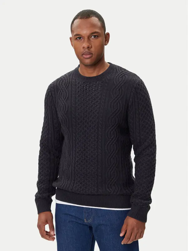 jack & jones Jack & Jones Džemper Blusean 12283486 Tamnoplava Regular Fit