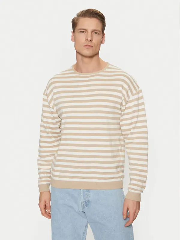 jack & jones Jack & Jones Džemper Calvin 12269031 Bež Relaxed Fit