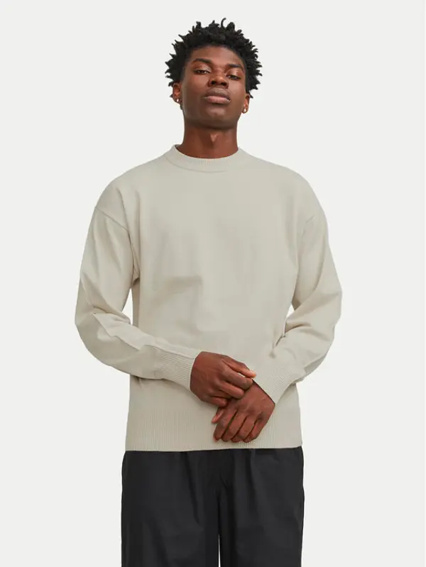 jack & jones Jack & Jones Džemper Collective 12251556 Bež Relaxed Fit