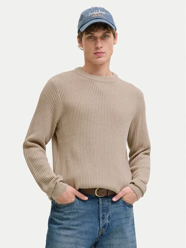 jack & jones Jack & Jones Džemper Dover 12278816 Bež Regular Fit