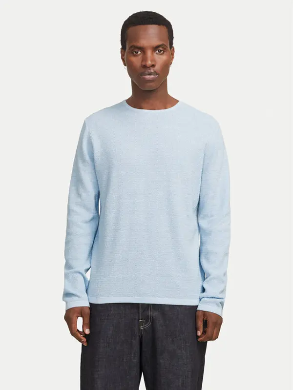 jack & jones Jack & Jones Džemper George 12268279 Svijetloplava Regular Fit