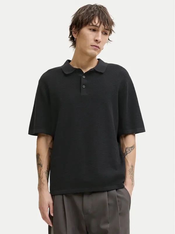 jack & jones Jack & Jones Džemper George 12268281 Crna Relaxed Fit
