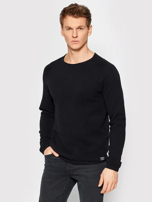jack & jones Jack & Jones Džemper Hill 12157321 Crna Regular Fit