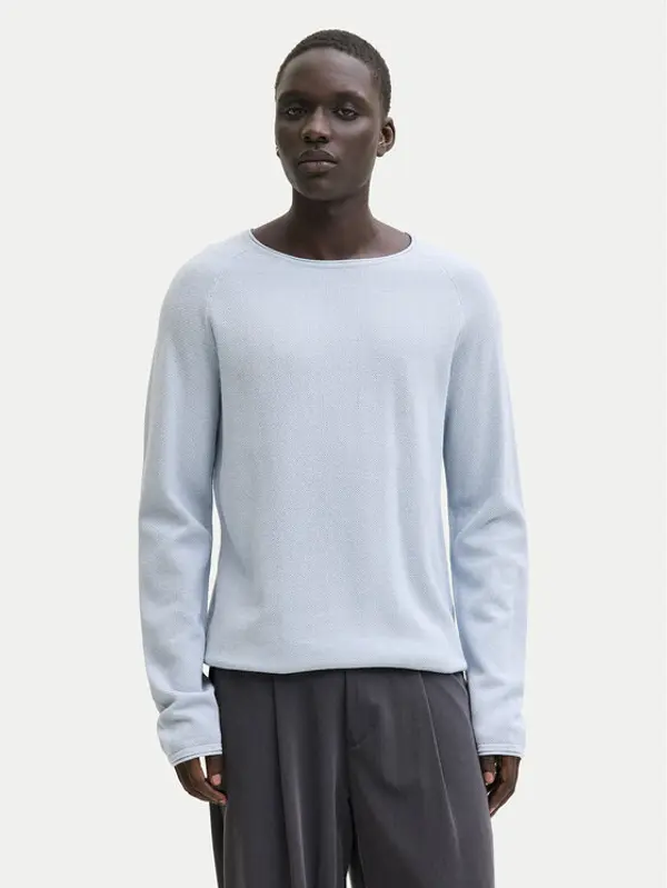 jack & jones Jack & Jones Džemper Hill 12157321 Svijetloplava Regular Fit