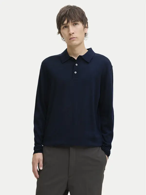 jack & jones Jack & Jones Džemper Merino 12281757 Tamnoplava Regular Fit