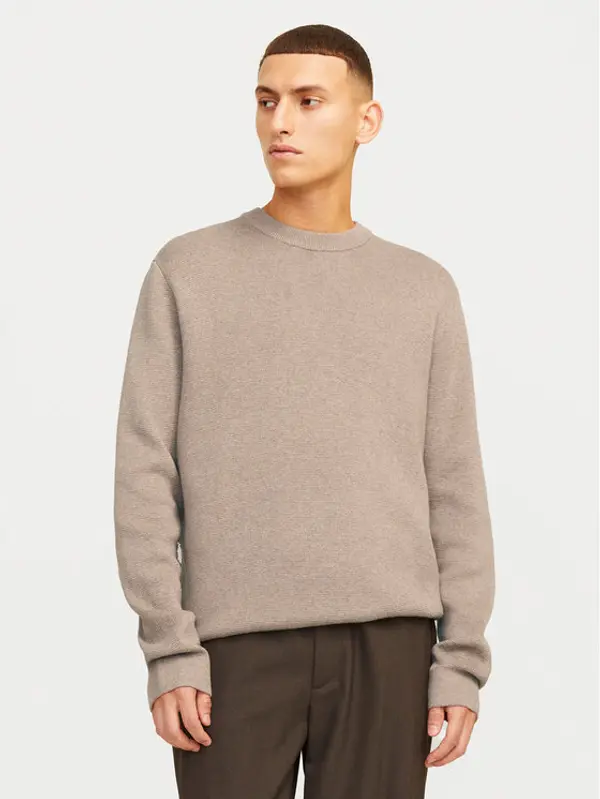 jack & jones Jack & Jones Džemper Milano 12259666 Siva Relaxed Fit