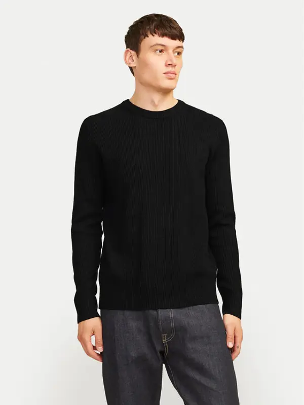 jack & jones Jack & Jones Džemper Perfect 12257771 Crna Regular Fit