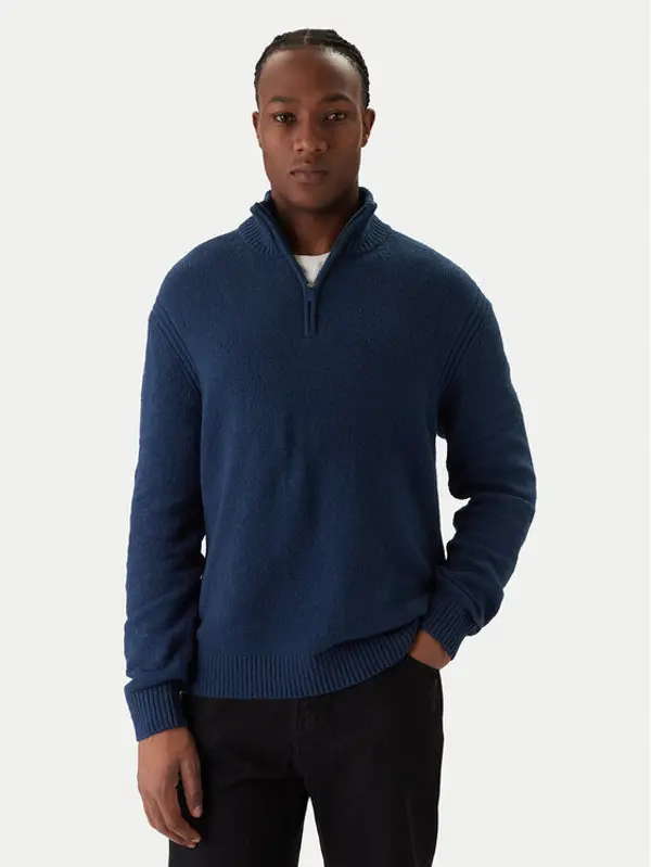 jack & jones Jack & Jones Džemper Point 12287316 Plava Relaxed Fit