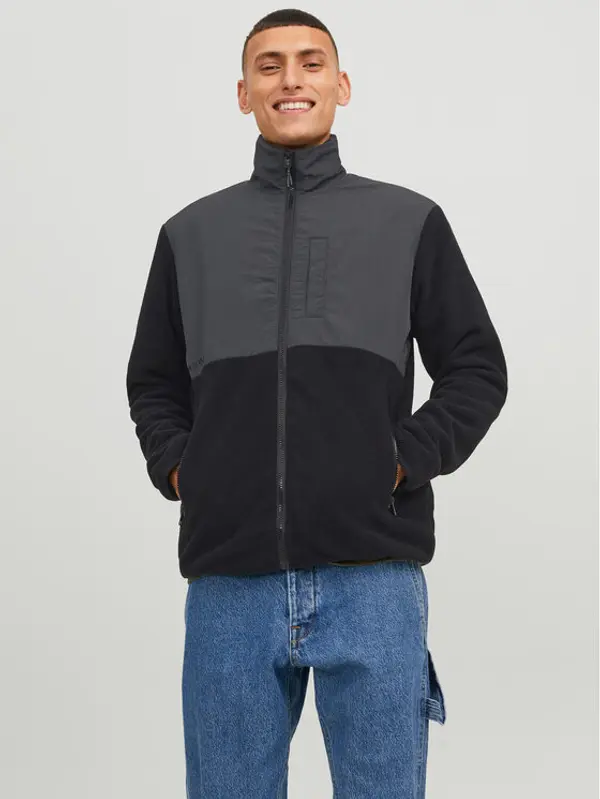 jack & jones Jack & Jones Flis Marvin 12235864 Crna Regular Fit